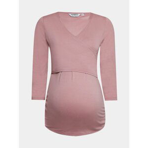 Růžové těhotenské tričko Dorothy Perkins Maternity