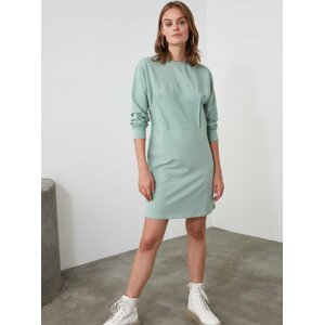Světle zelené mikinové šaty Trendyol