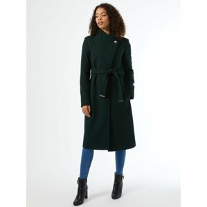 Tmavě zelený zimní kabát Dorothy Perkins Tall