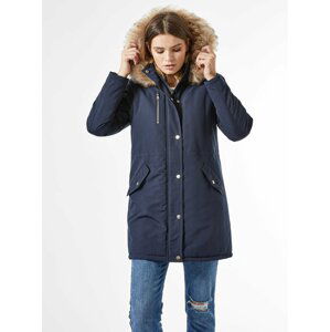 Tmavě modrá zimní parka Dorothy Perkins