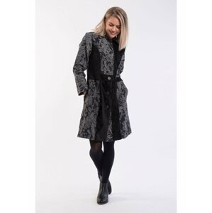 Orientique šedý kabát Coat Collared Black