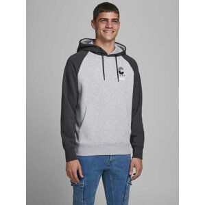 Šedá mikina s kapucí Jack & Jones