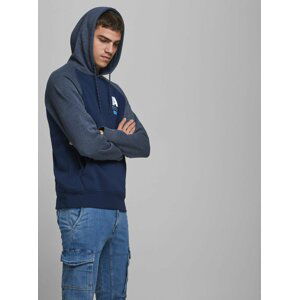 Modrá mikina s kapucí Jack & Jones