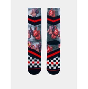 Černo-červené pánské ponožky XPOOOS