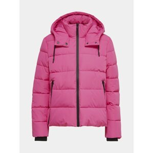 Růžová zimní prošívaná bunda ONLY