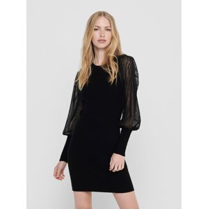 Černé pouzdrové svetrové šaty ONLY-Eylene