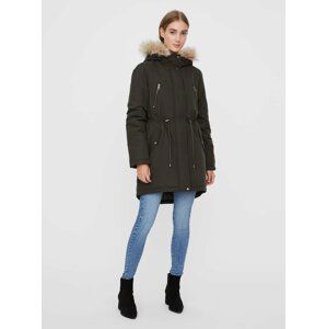 Zelená zimní parka VERO MODA Agnes