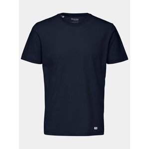 Tmavě modré basic tričko Selected Homme