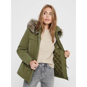 Khaki zimní parka ONLY Starline