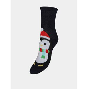 Černé ponožky s vánočním motivem VERO MODA