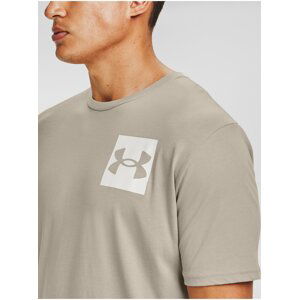 Tričko Under Armour UA BOX LOGO SS -světle hnědá