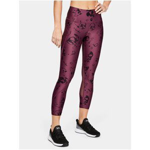 Legíny Under Armour HG Armour Ankle Crop - Ako Print-Purp