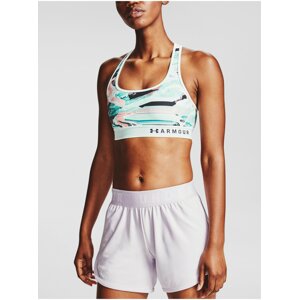 Podprsenka Under Armour Armour Mid Crossback Printed Bra  -světle modrá