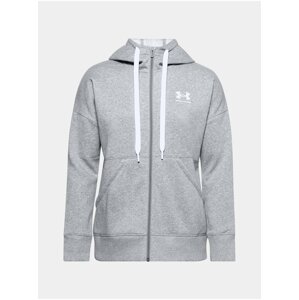 Mikina Under Armour Rival Fleece FZ Hoodie - šedá