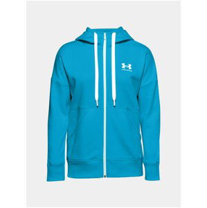 Mikina Under Armour Rival Fleece FZ Hoodie - modrá