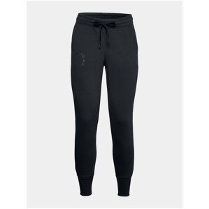 Tepláky Under Armour Rival Fleece Metallic Jogger - černá