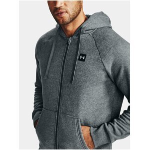 Mikina Under Armour UA Rival Fleece FZ Hoodie-GRY