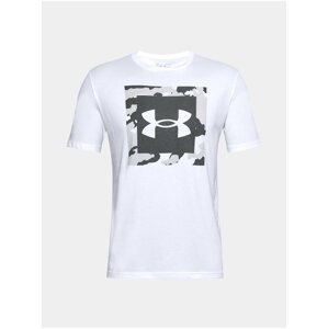 Tričko Under Armour UA CAMO BOX LOGO SS - bílá