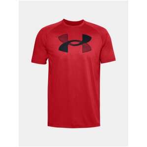 Tričko Under Armour UA BIG LOGO TECH SS - červená