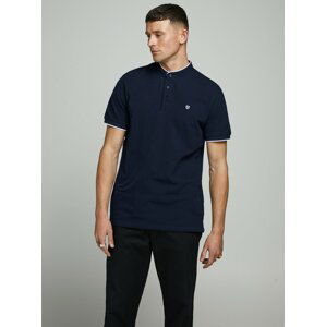 Modré polo tričko se stojáčkem Jack & Jones