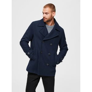 Tmavě modrý kabát Selected Homme-Sustainable