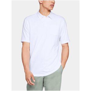 Tričko Under Armour CC Scramble Polo - bílá