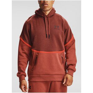 Mikina Under Armour UA Rival Fleece AMP HD - cihlová