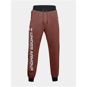 Tepláky Under Armour Men's UA Rival Flc AMP Jgs - červená