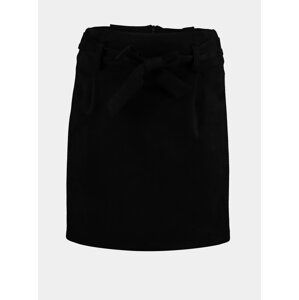 Černá sukně v semišové úpravě Hailys