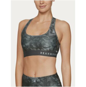 Podprsenka Under Armour Mid Crossback Printed Bra - šedá