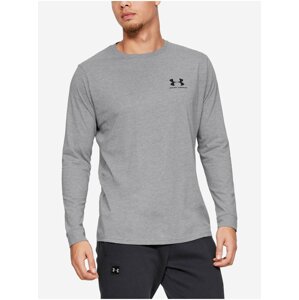 Tričko Under Armour SPORTSTYLE LEFT CHEST LS - šedá