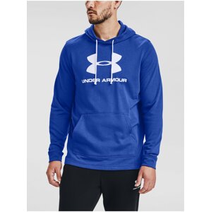 Mikina Under Armour SPORTSTYLE TERRY LOGO HOODIE - modrá