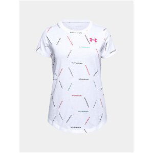 Tričko Under Armour UA Twitch Multi Print SS - bílá