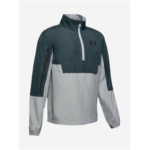 Mikina Under Armour Woven Anorak - šedá