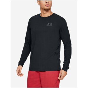 Tričko Under Armour SPORTSTYLE LEFT CHEST LS - černá