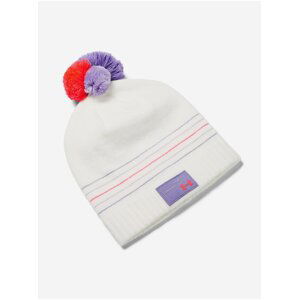 Čepice Under Armour Girl Triple Scoop Beanie-Wht