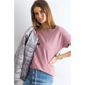 BASIC FEEL GOOD Bavlněné tričko Lucia tmavě růžové Velikost: XS
