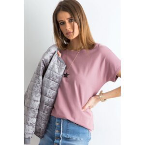 BASIC FEEL GOOD Bavlněné tričko Lucia tmavě růžové Velikost: M
