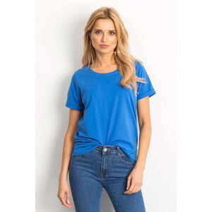 BASIC FEEL GOOD Bavlněné tričko Abby modré Velikost: S