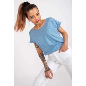FPrice Basic triko s kapsou světle modré Velikost: L