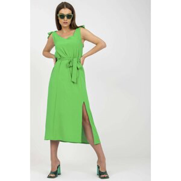 RUE PARIS Letní šaty Janis zelené Velikost: L