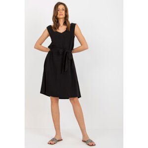 RUE PARIS Letní šaty Esther černé Velikost: XL