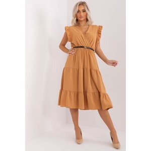 ItModa Letní šaty Blanka karamelové Velikost: UNI
