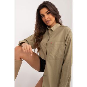 FPrice Košile BP-KS-1026-1.19 khaki Velikost: S