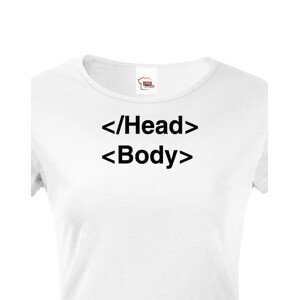 Dámské tričko pro IT a programátorky head body