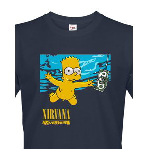 Pánske tričko pro fanoušky skupiny Nirvana - Bart