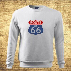 Mikina s motívom Route 66