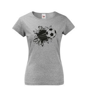 Dámské fotbalové tričko s motivem fotbalového míče - tričko pro fotbalistky