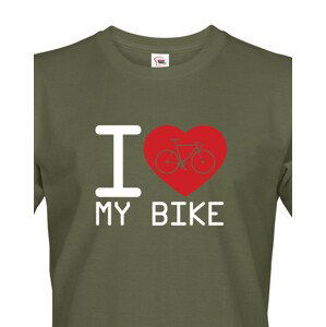 Pánské tričko pro cyklisty I love my bike - ideální dárek