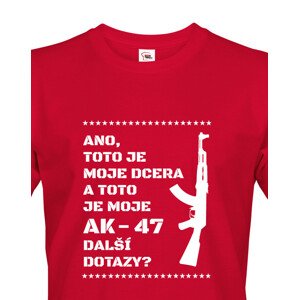 Vtipné tričko pro tatínky Toto je moje dcera a toto je moje AK-47